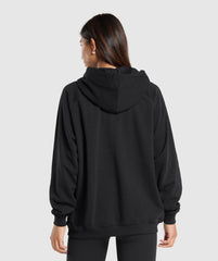 Block Oversized Hoodie - Black