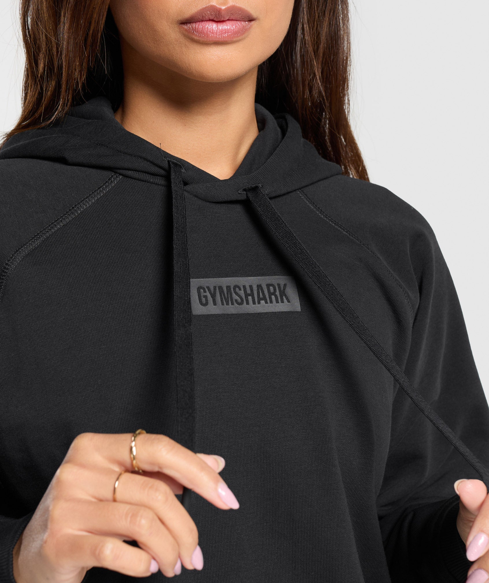 Block Oversized Hoodie - Black