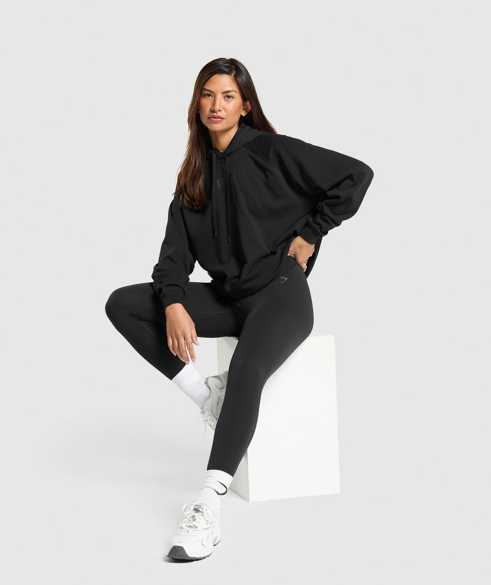 Block Oversized Hoodie - Black