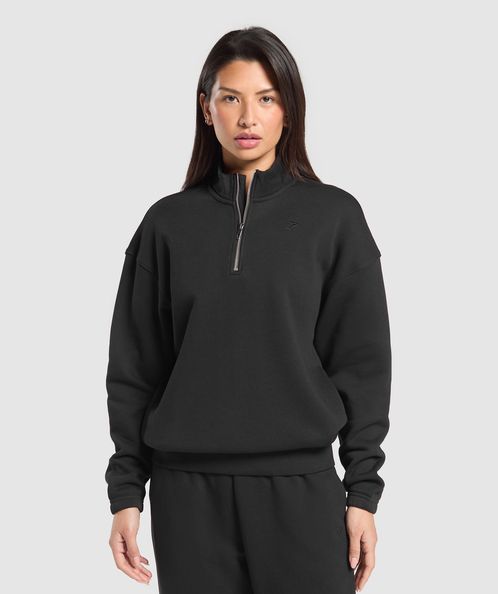 Rest Day Sweats 2.0 1/4 Zip Pullover - Black