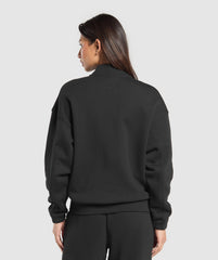 Rest Day Sweats 2.0 1/4 Zip Pullover - Black