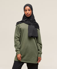 Covered Pullover - Core Olive