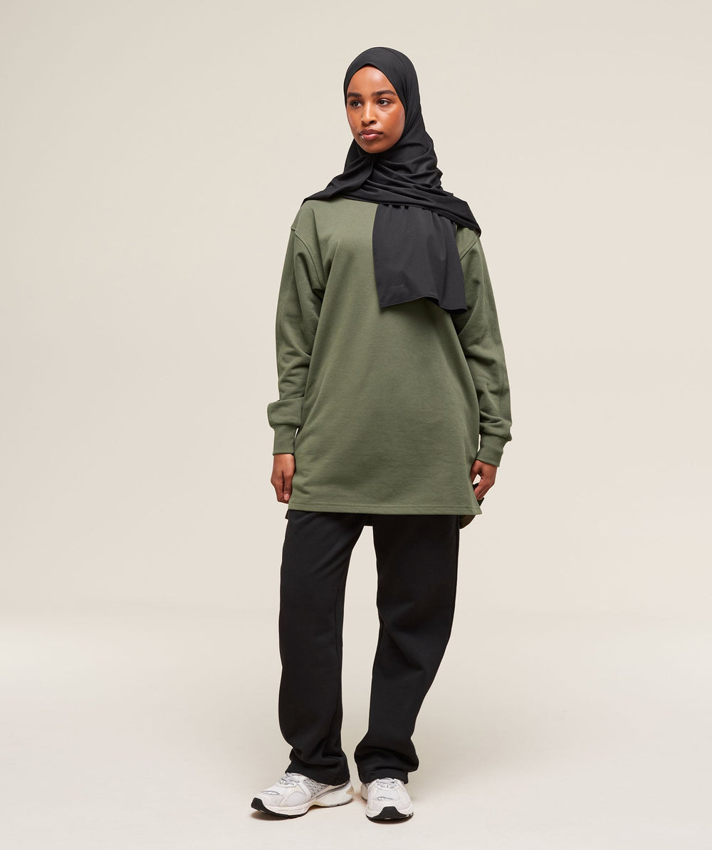 Covered Pullover - Core Olive
