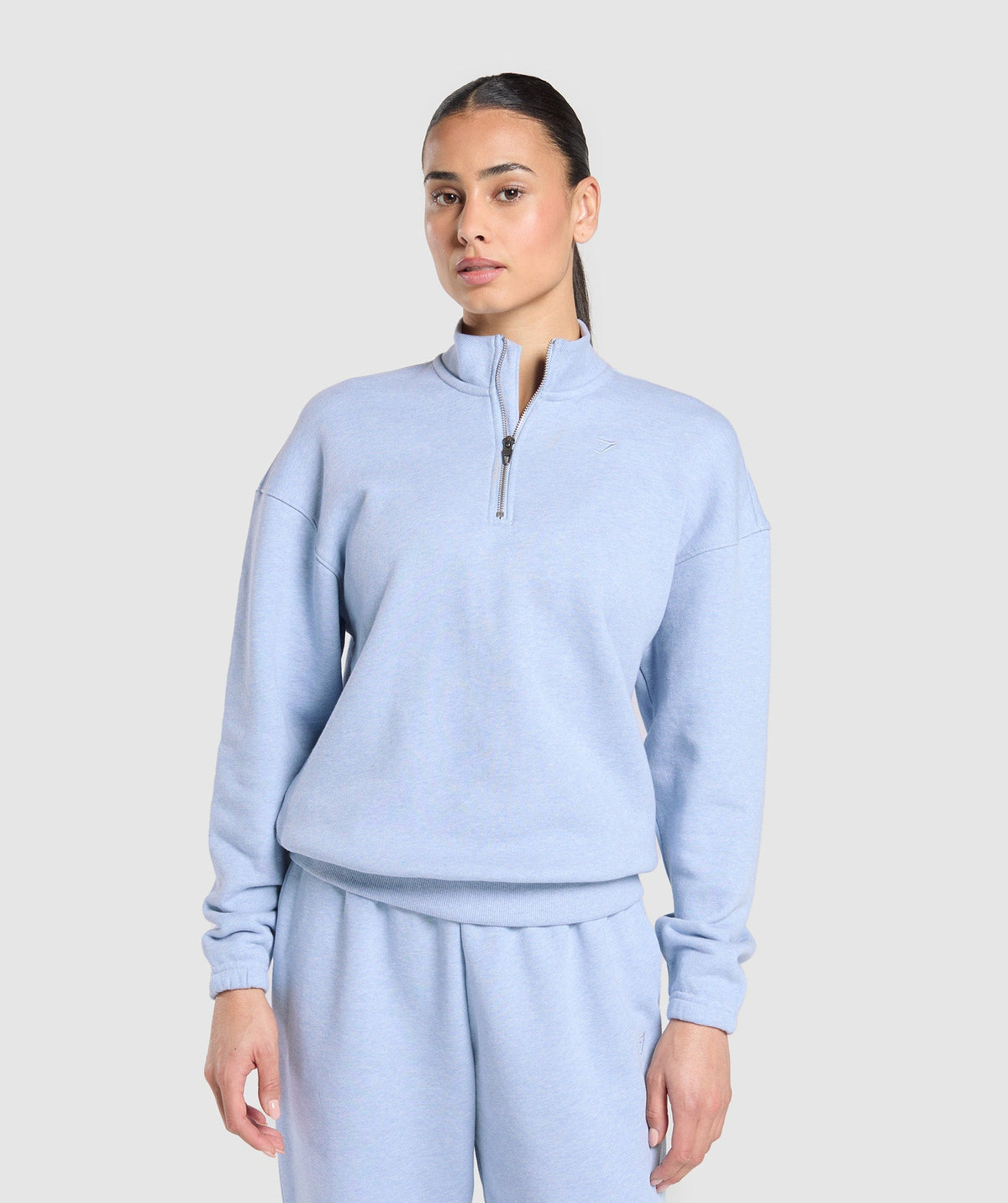 Rest Day Sweats 2.0 1/4 Zip Pullover - Blue Marl