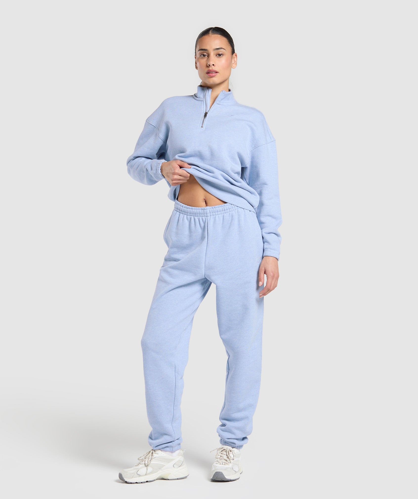 Rest Day Sweats 2.0 1/4 Zip Pullover - Blue Marl