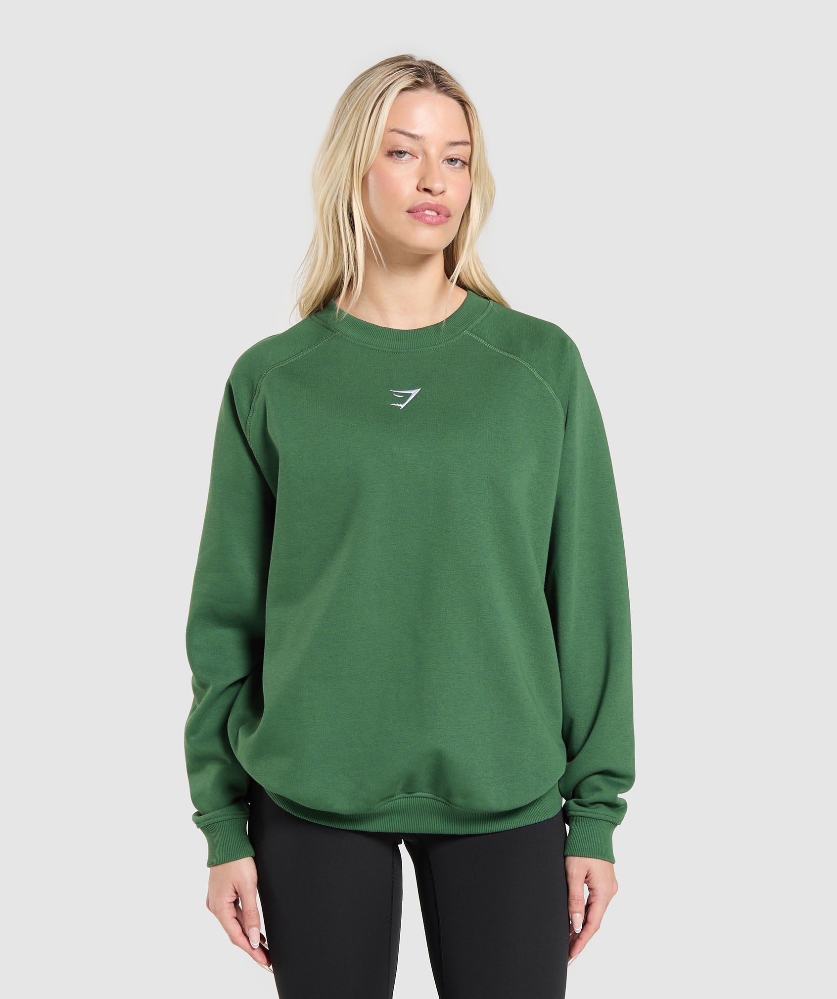 Training Oversized Fleece Sweatshirt - Classic Green