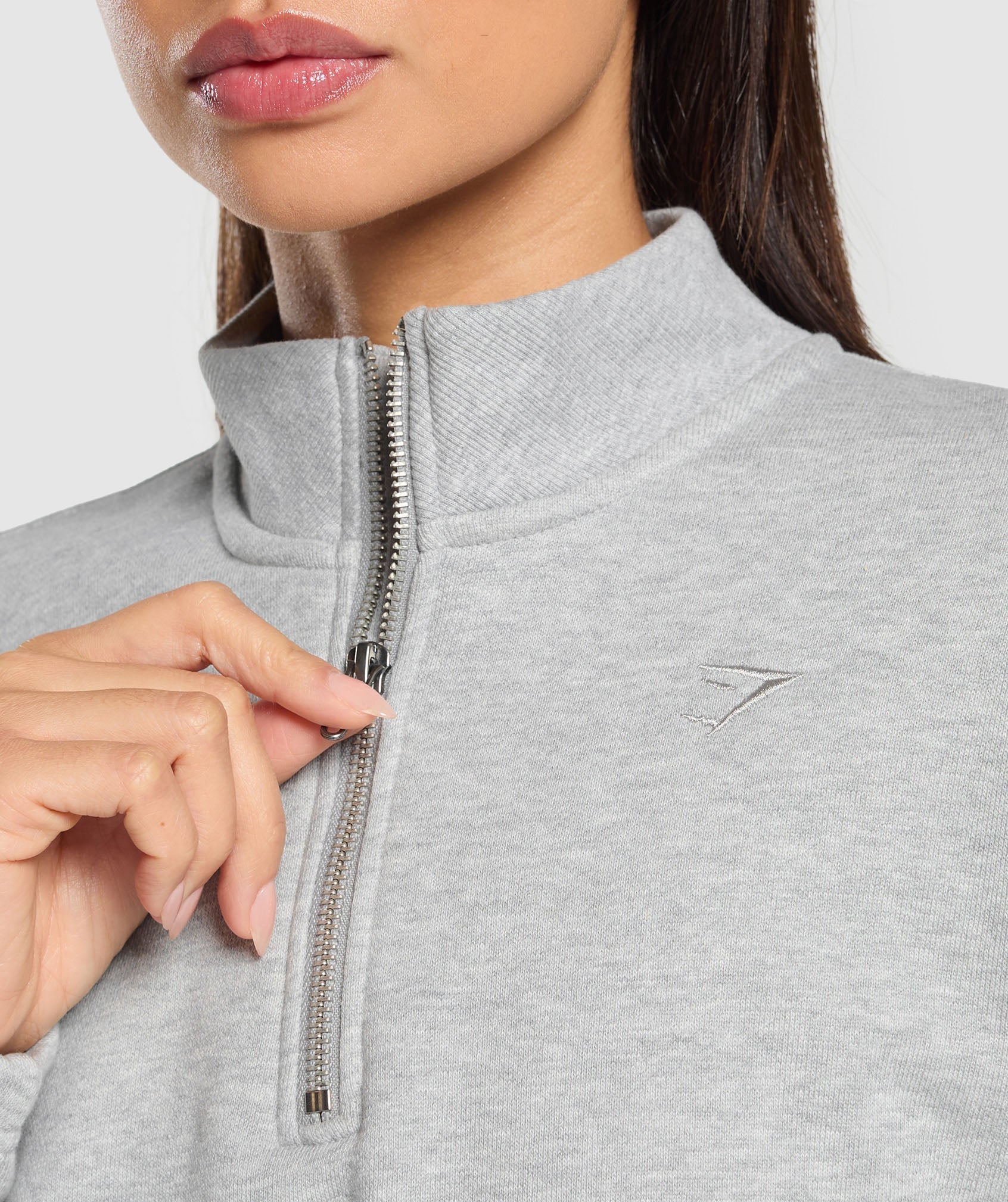 Rest Day Sweats 2.0 1/4 Zip Pullover - Light Grey Core Marl