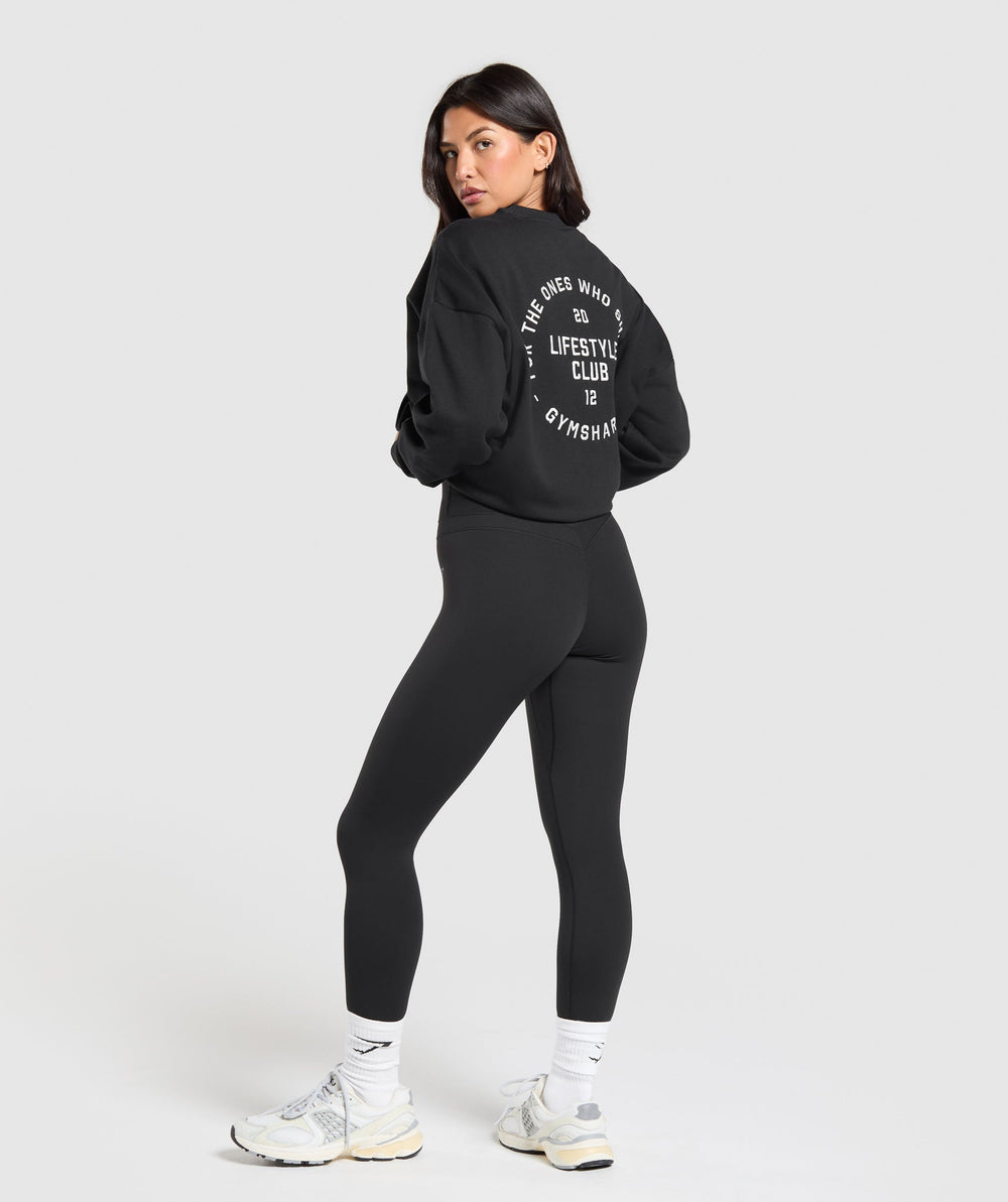 Lifestyle Club Graphic Pullover - Black
