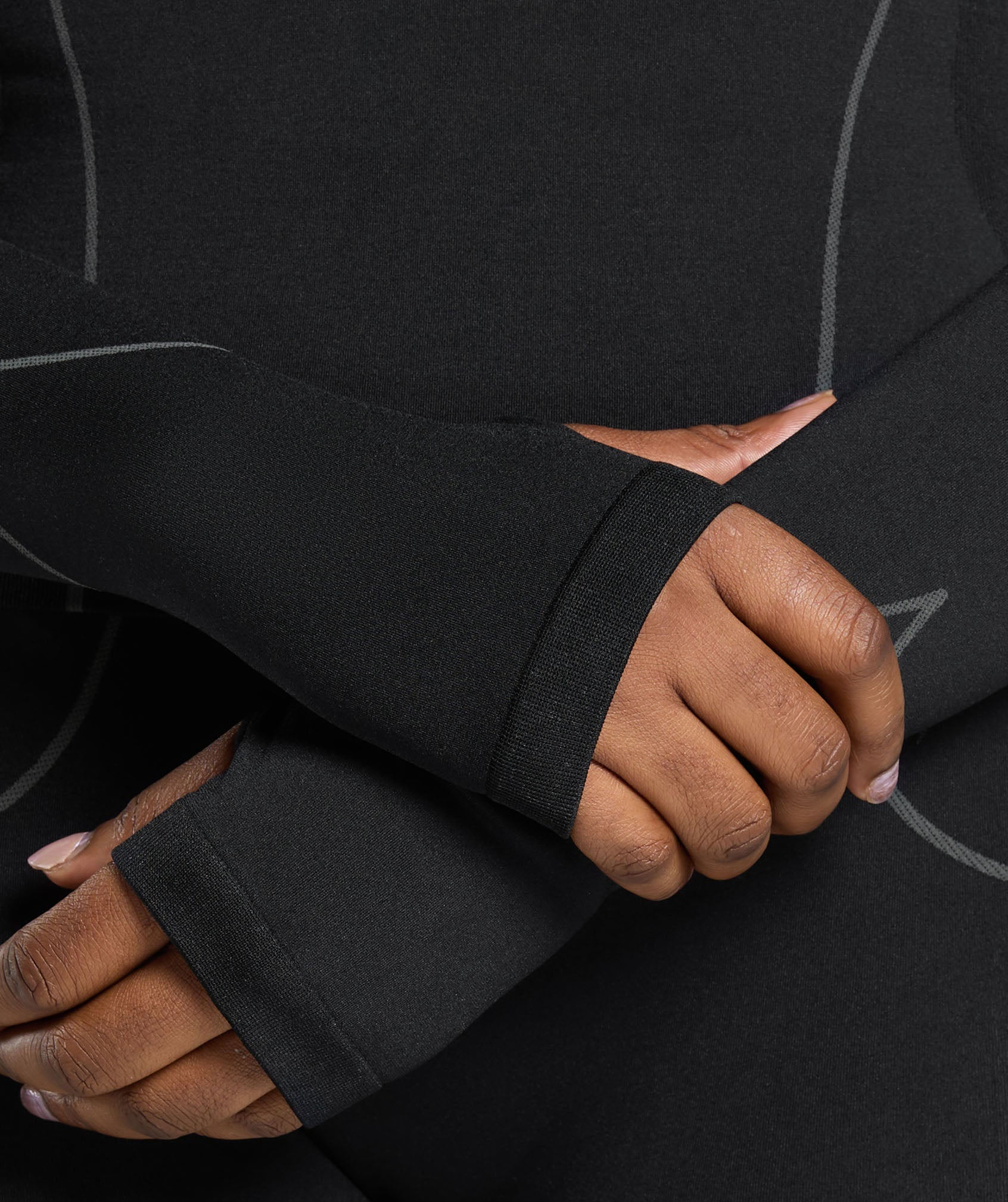 Apex Seamless 1/4 Zip Pullover - Black/Graphite Grey
