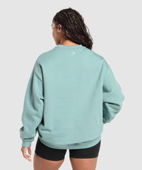 Graphic Illustration Pullover - Celeste Blue