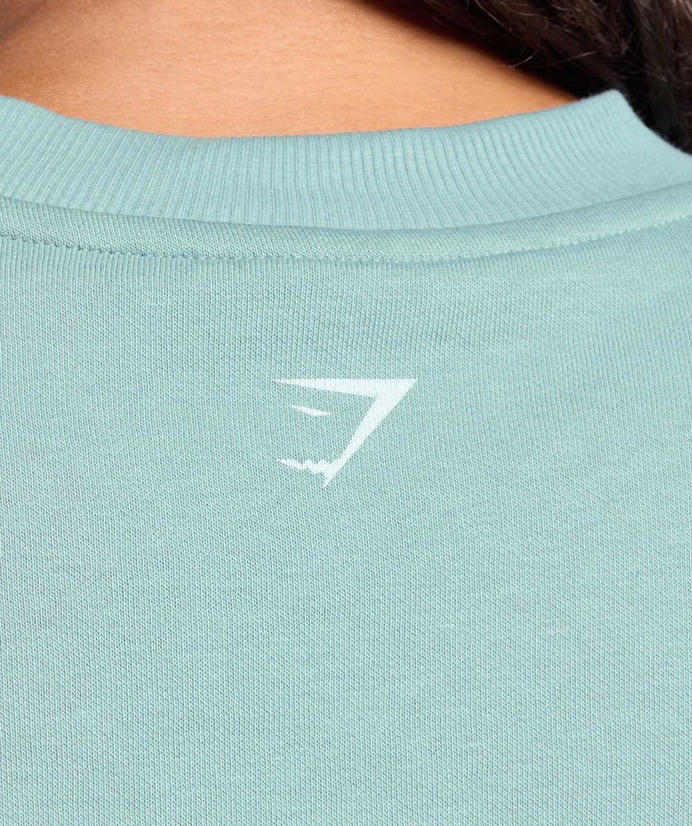 Graphic Illustration Pullover - Celeste Blue