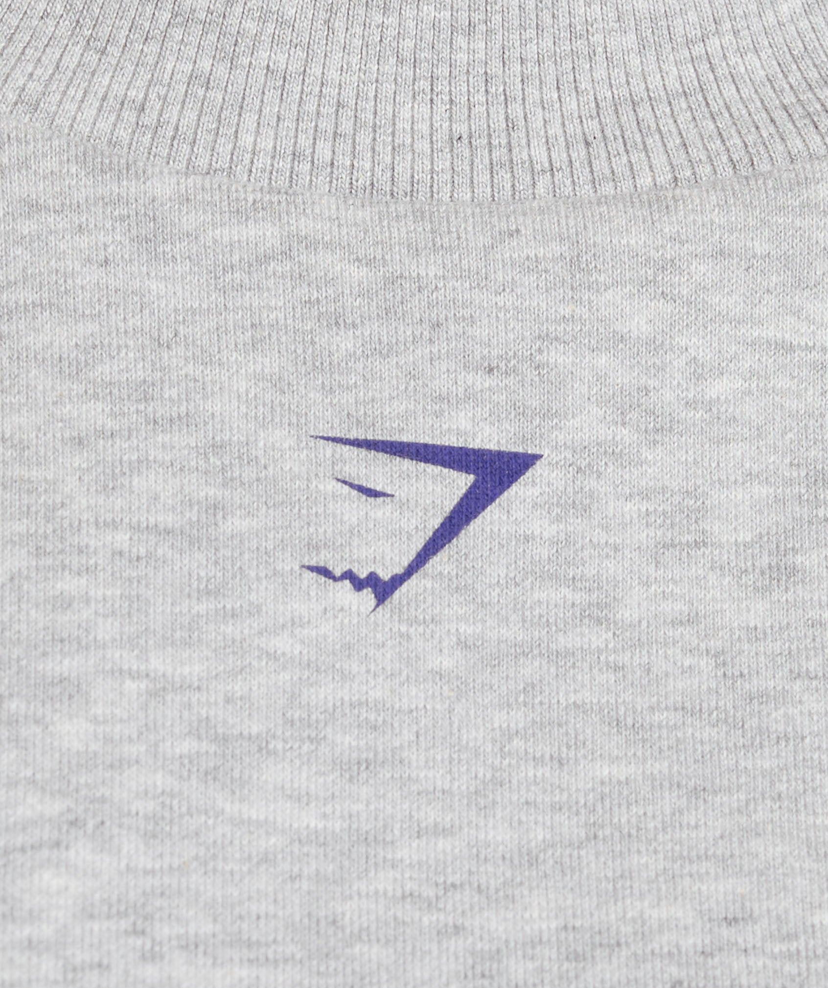 Heavy Duty Graphic Oversized Pullover - Light Grey Core Marl