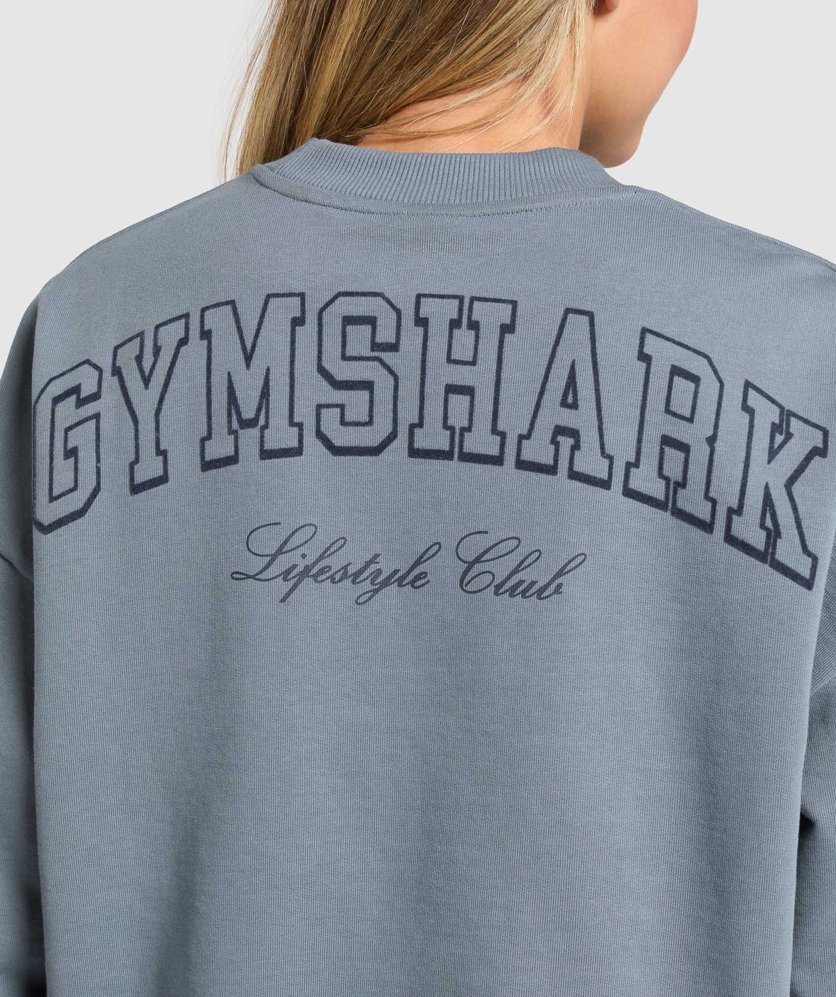 Campus Classics Graphic Sweatshirt - Iron Blue