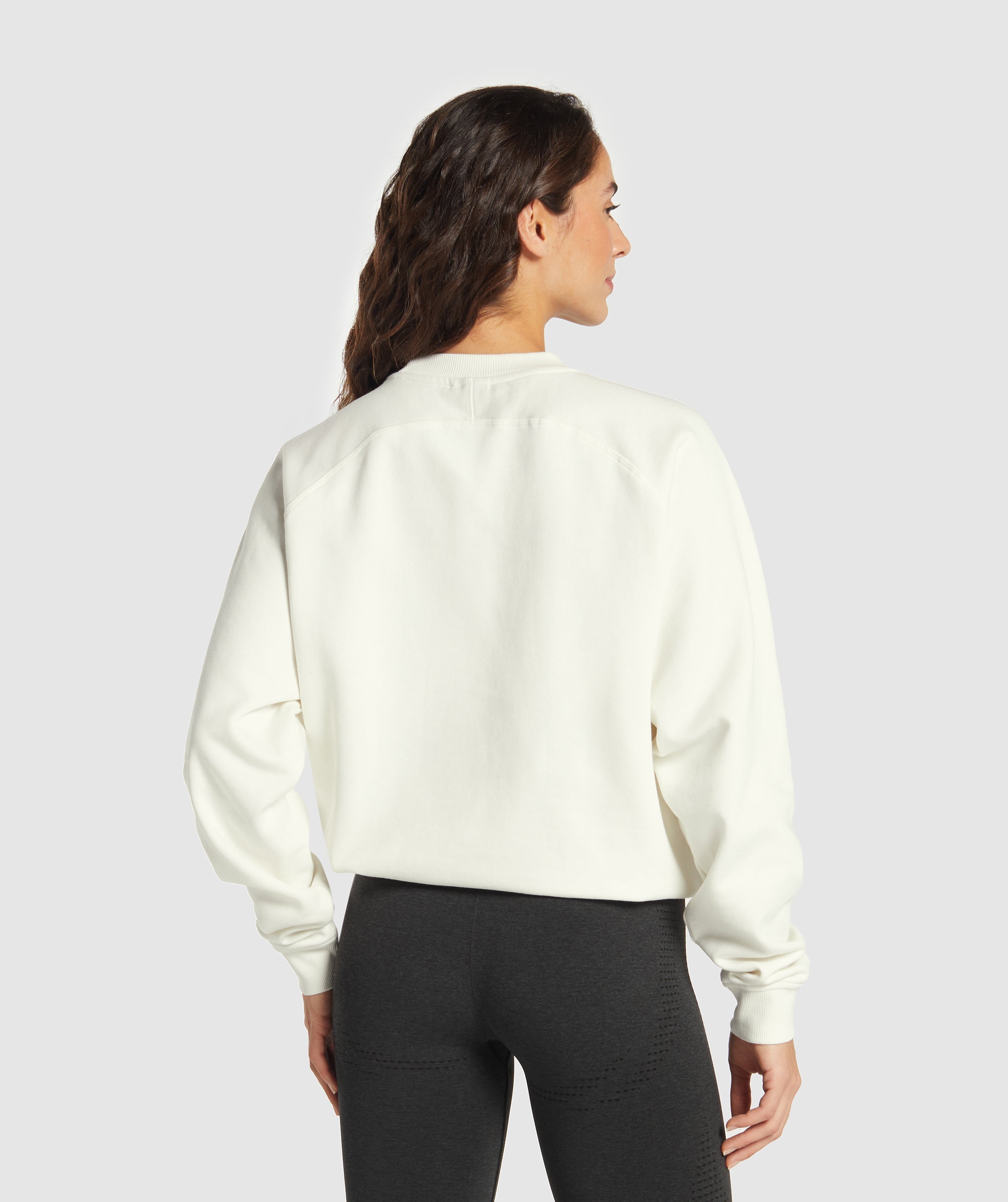Training Oversized Fleece Sweatshirt - Soft White
