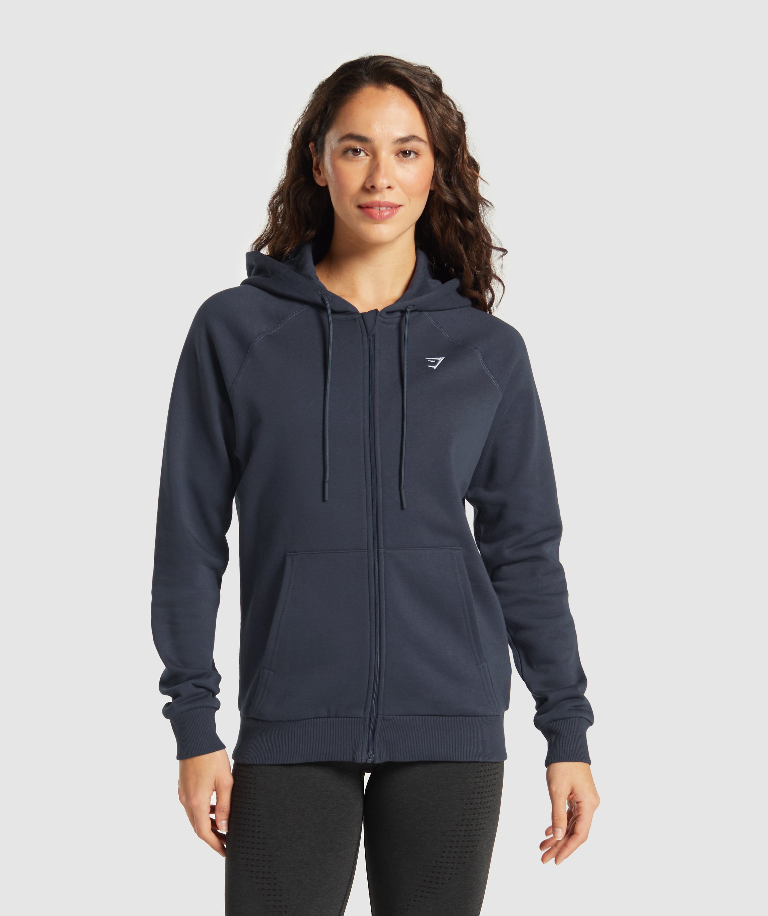 Training Fleece Zip Hoodie - Heavy Blue