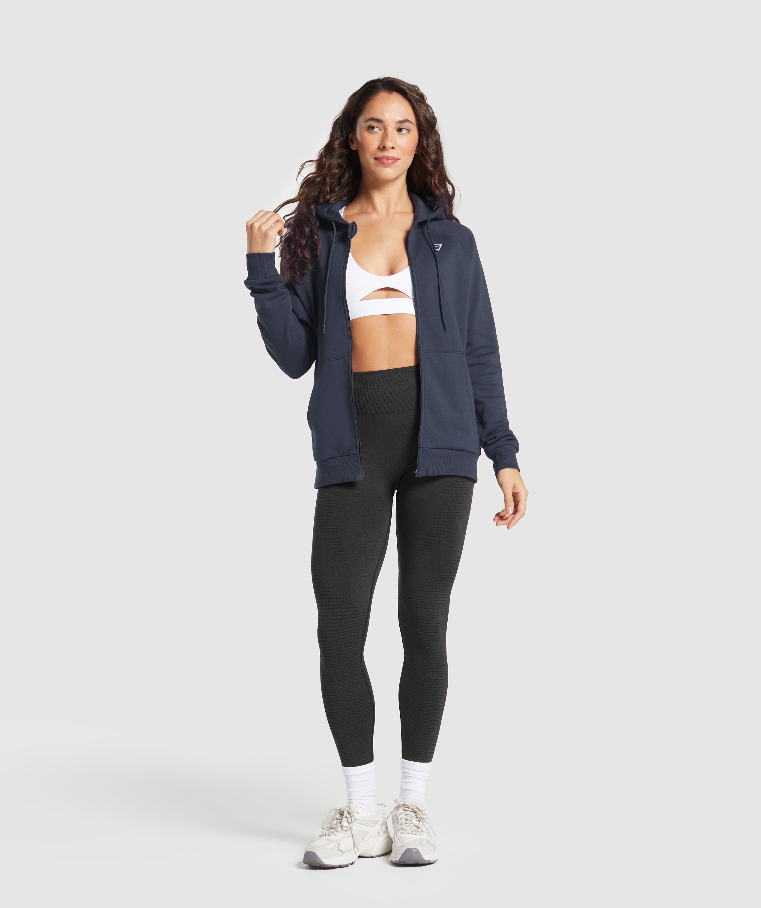 Training Fleece Zip Hoodie - Heavy Blue
