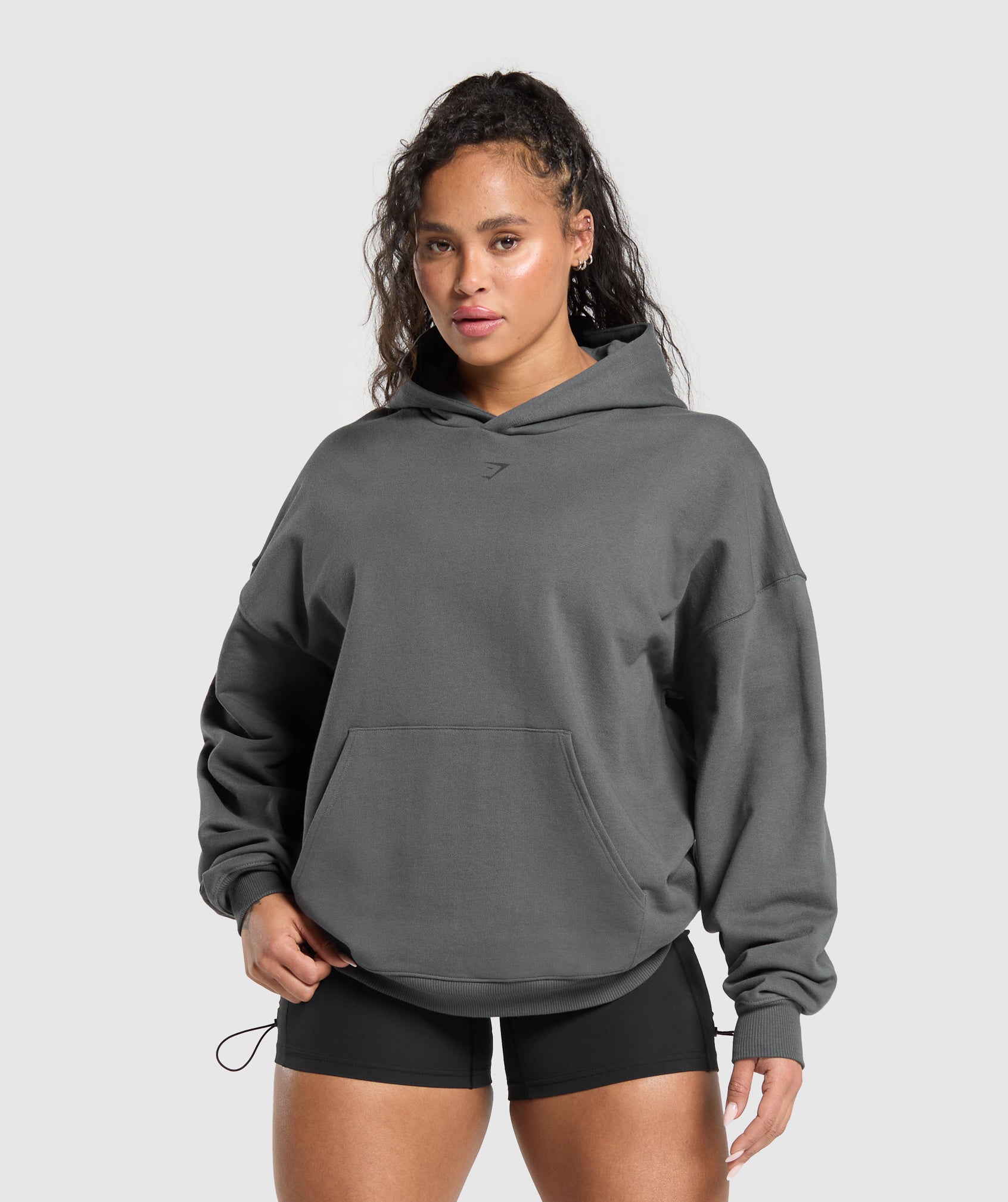 Back Gains Graphic Hoodie - Graphite Grey