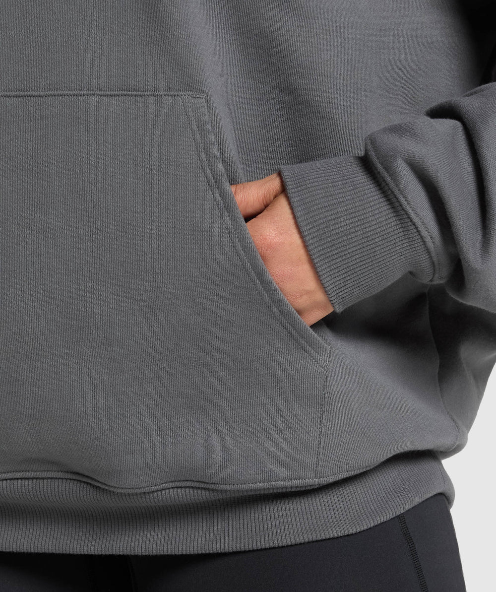 Back Gains Graphic Hoodie - Graphite Grey
