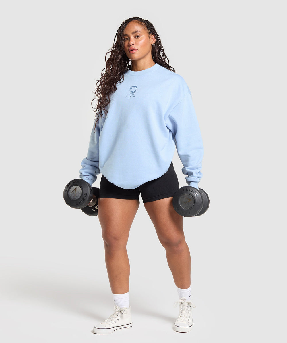 Graphic Illustration Pullover - Gentle Blue