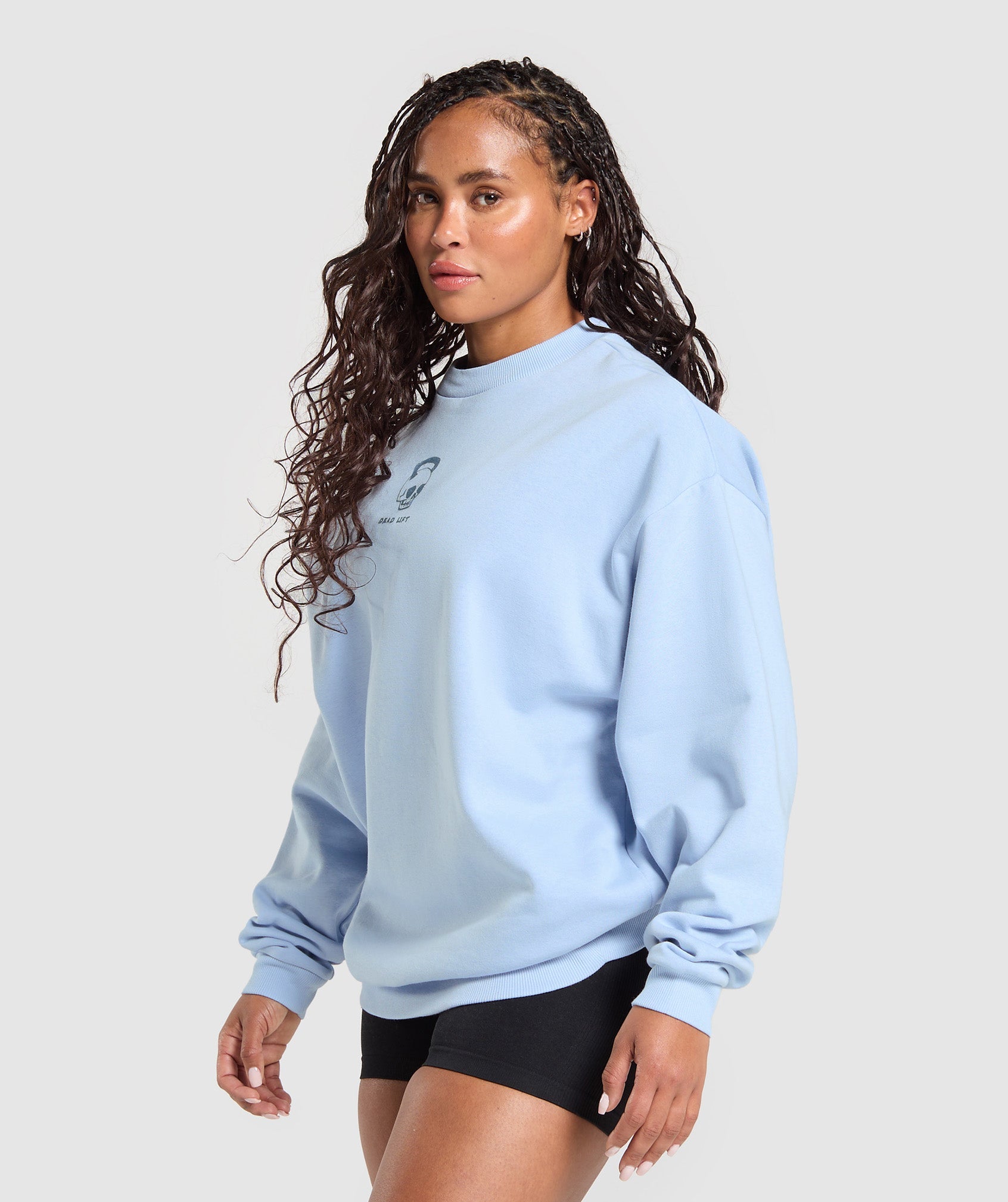 Graphic Illustration Pullover - Gentle Blue