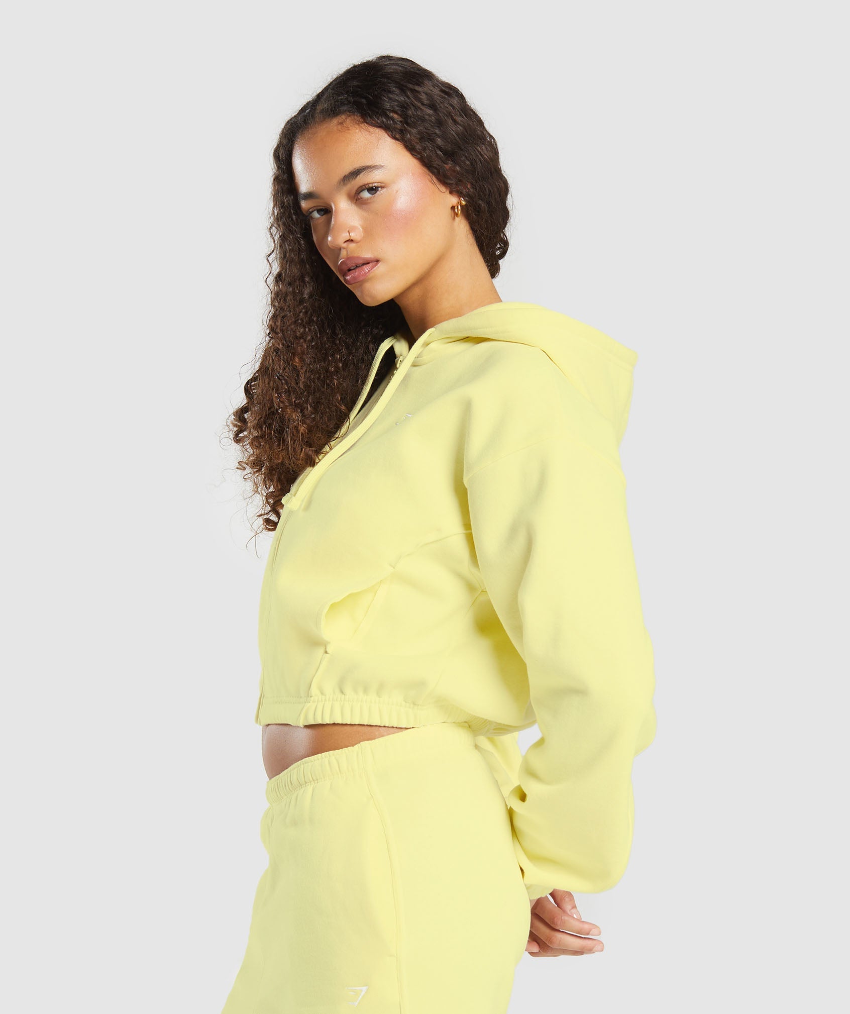 Fleece Zip Hoodie - Refresh Yellow