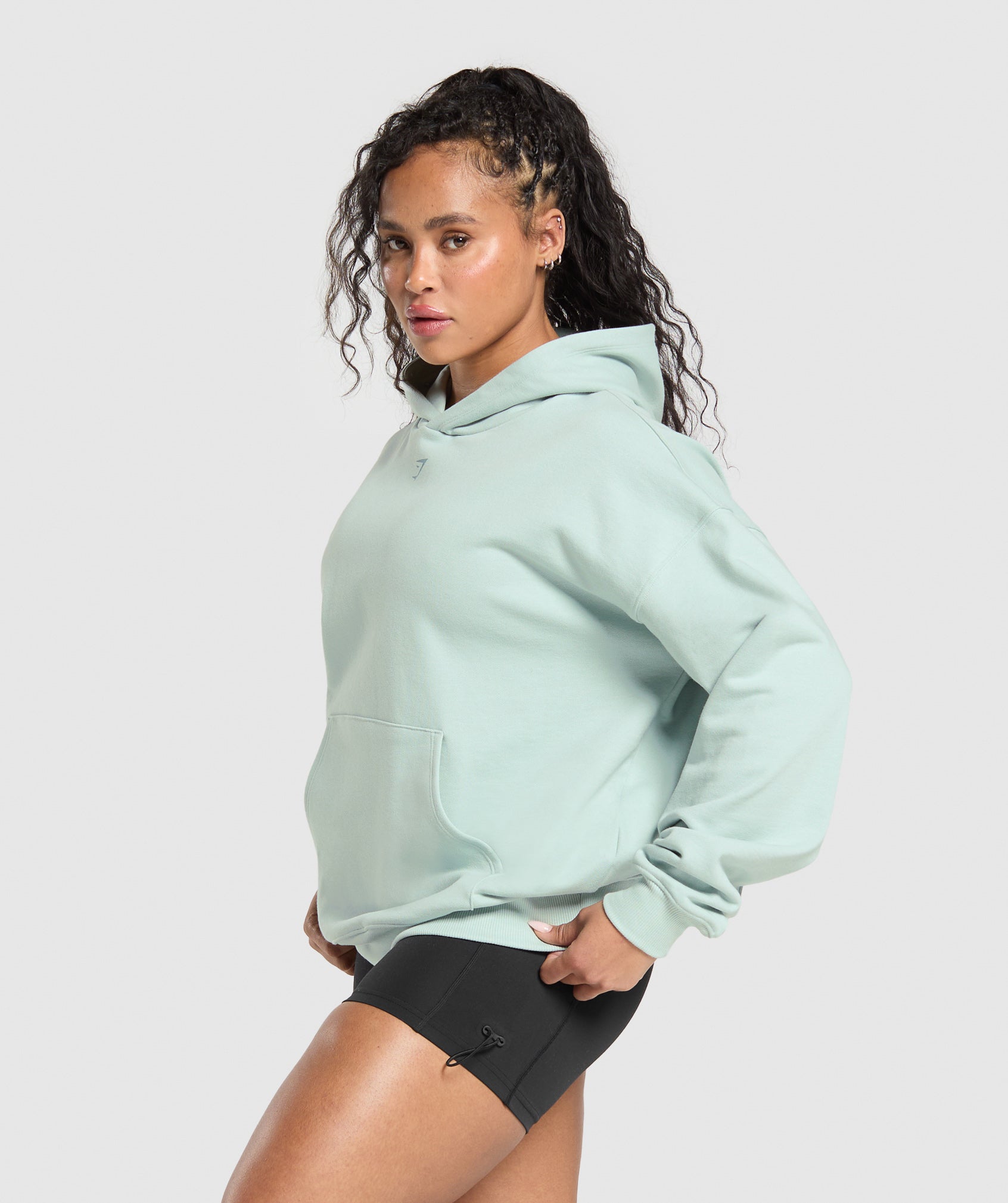 Back Gains Graphic Hoodie - Morning Blue