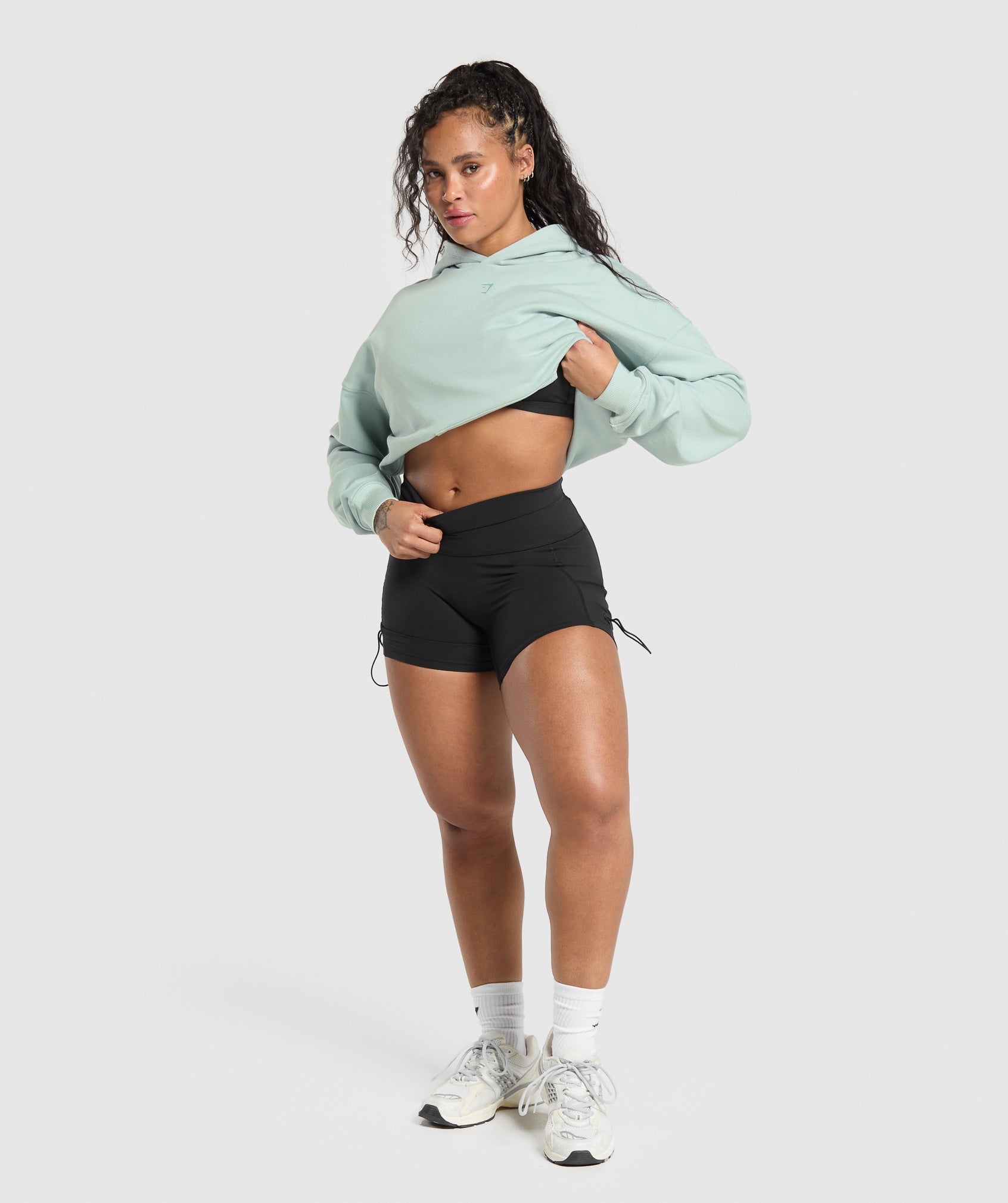 Back Gains Graphic Hoodie - Morning Blue