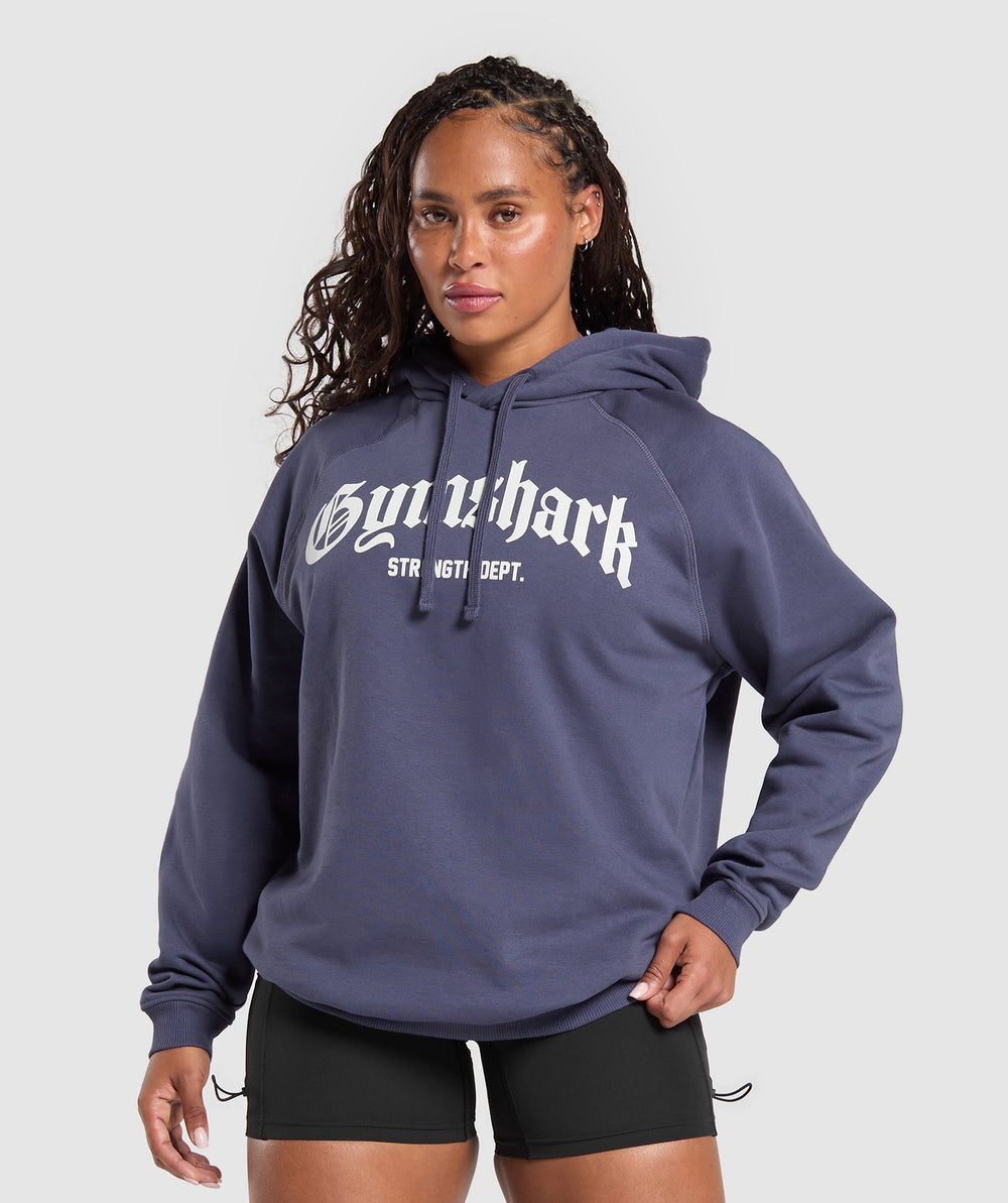 Strength Department Graphic Hoodie - Weighted Purple