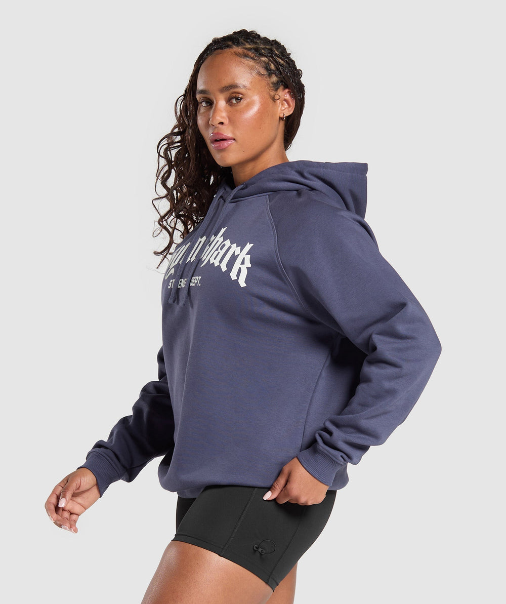Strength Department Graphic Hoodie - Weighted Purple