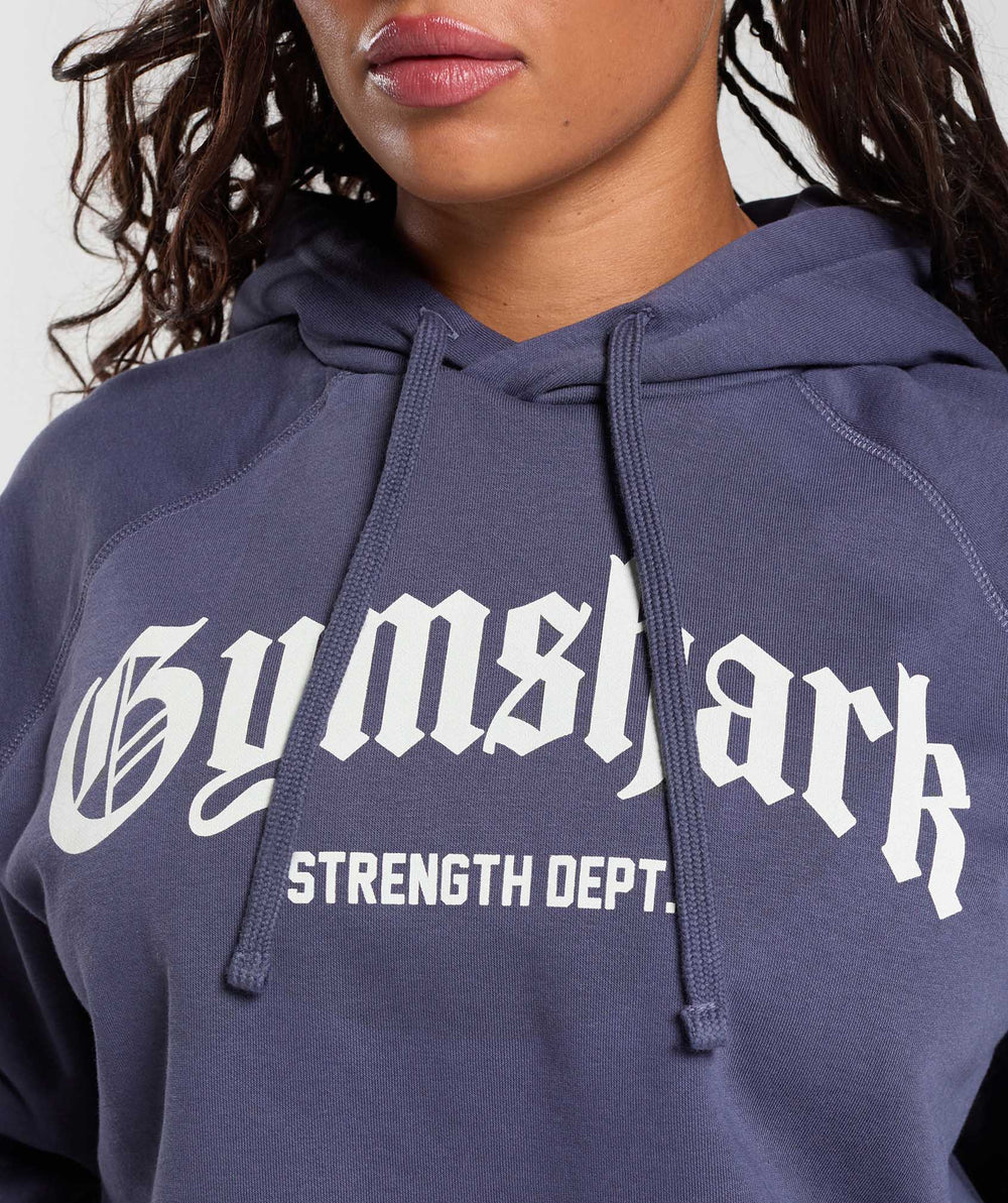 Strength Department Graphic Hoodie - Weighted Purple