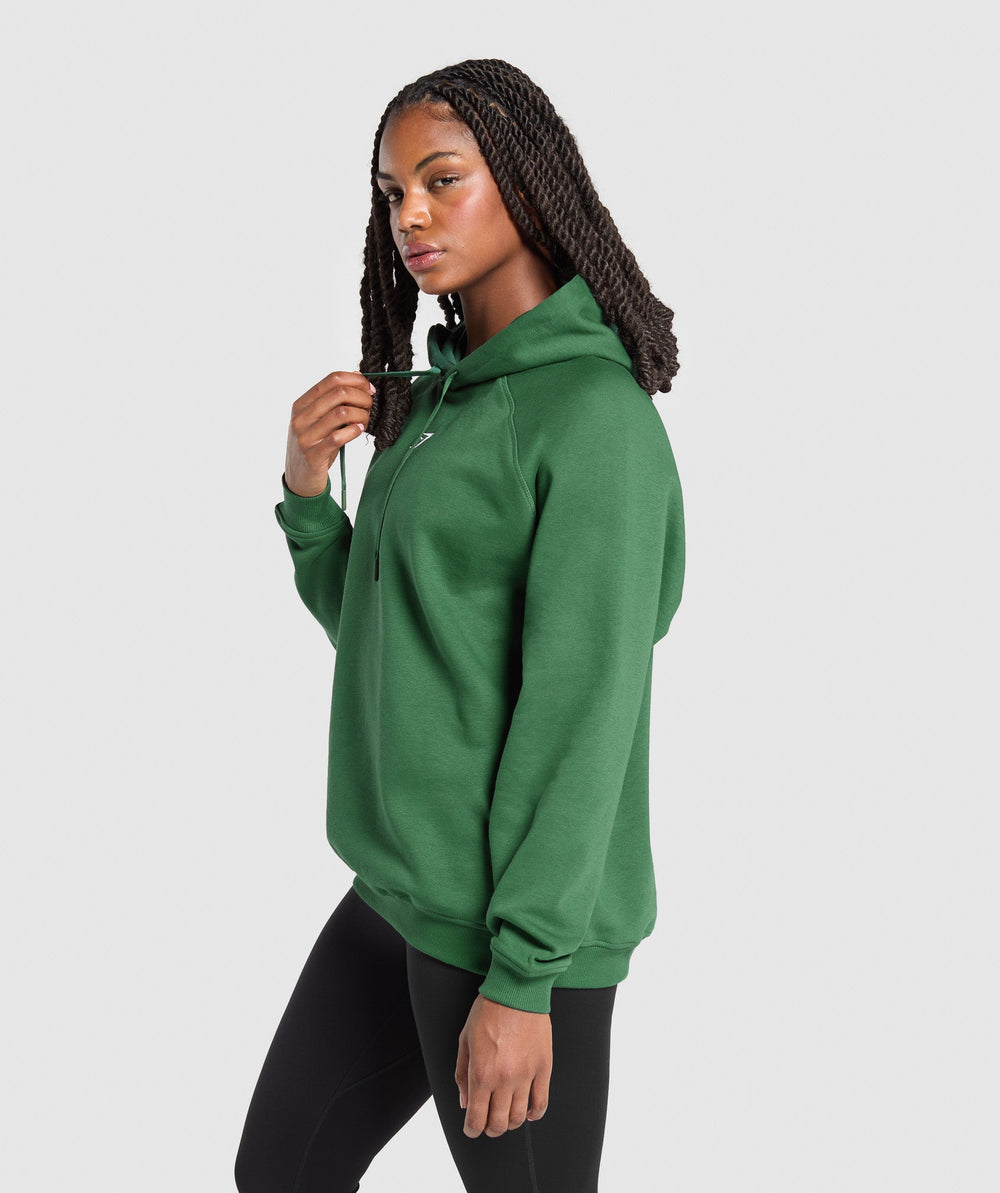 Training Oversized Fleece Hoodie - Classic Green