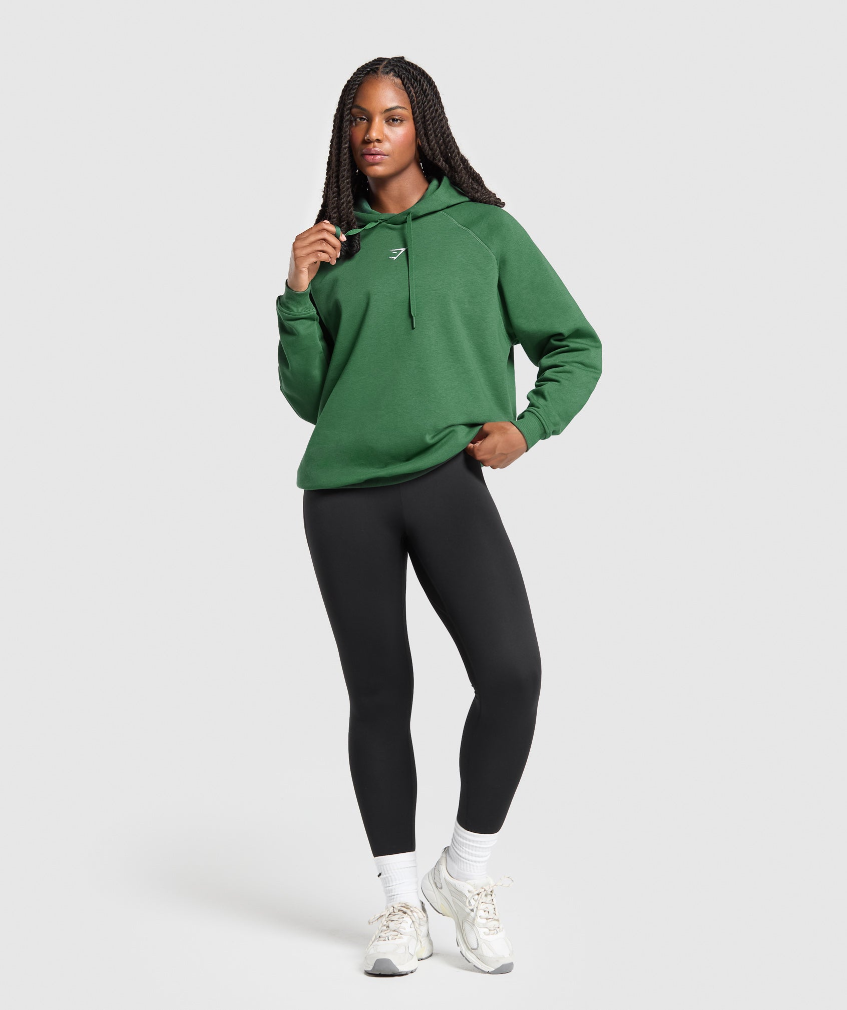 Training Oversized Fleece Hoodie - Classic Green