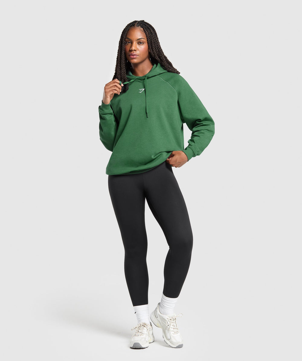 Training Oversized Fleece Hoodie - Classic Green