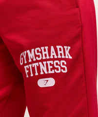 Varsity Graphic Oversized Joggers - Conditioning Red