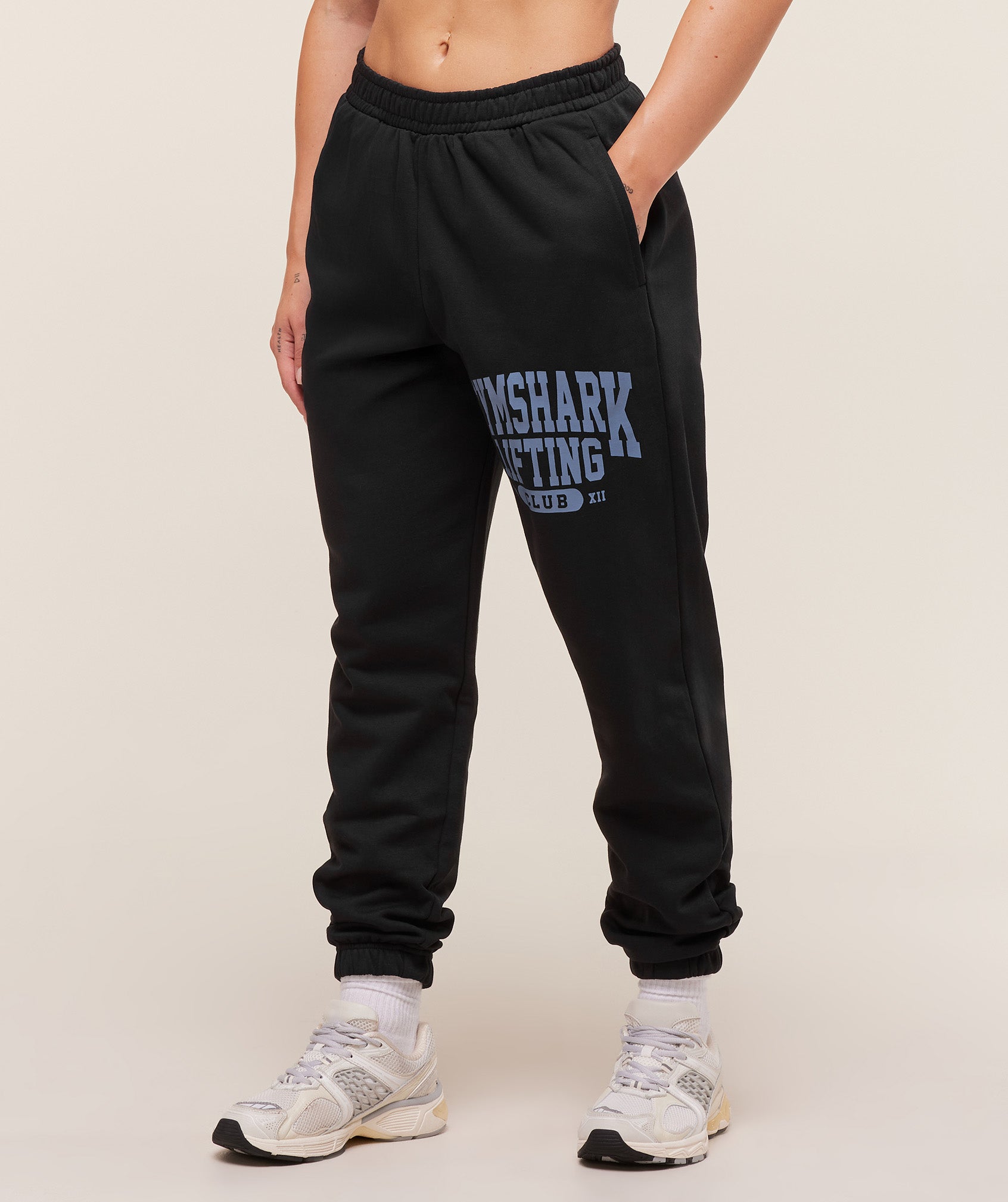 Lifting Club Graphic Joggers - Black