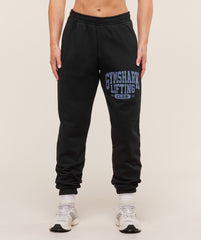 Lifting Club Graphic Joggers - Black