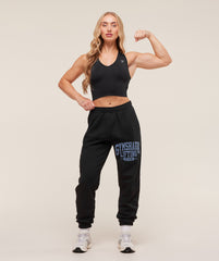 Lifting Club Graphic Joggers - Black