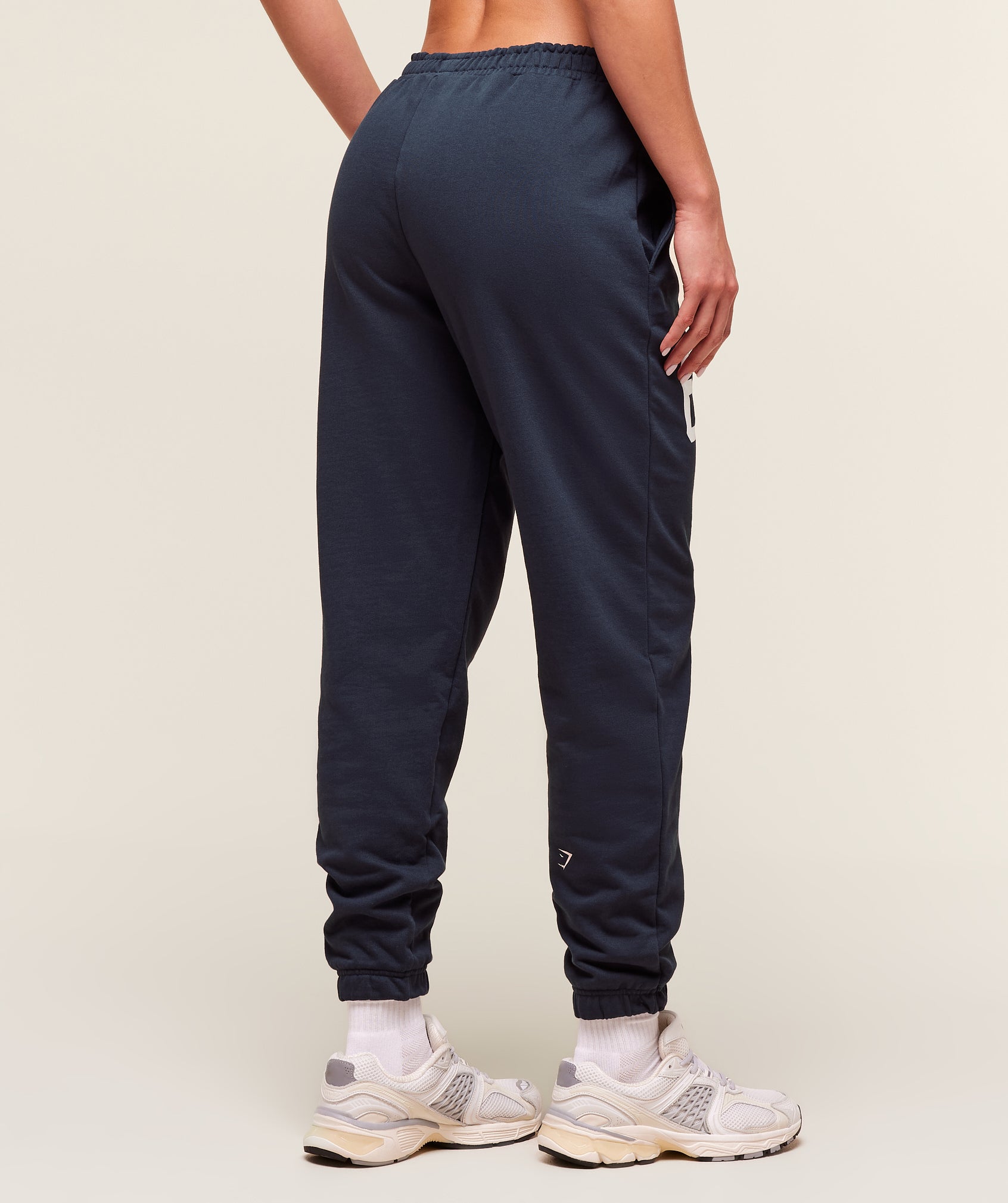 Varsity Graphic Oversized Joggers - Heavy Blue