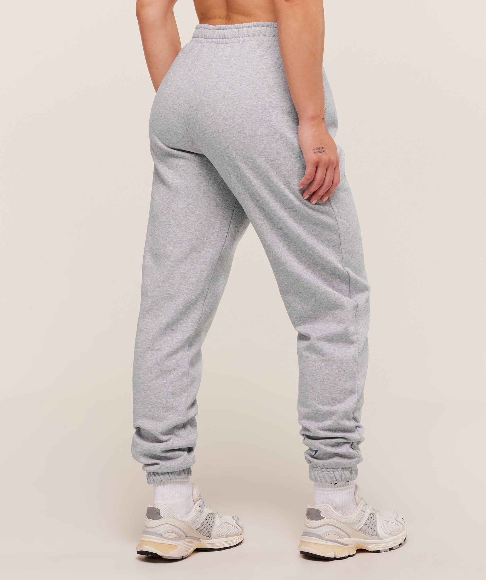 Lifting Club Graphic Joggers - Light Grey Core Marl