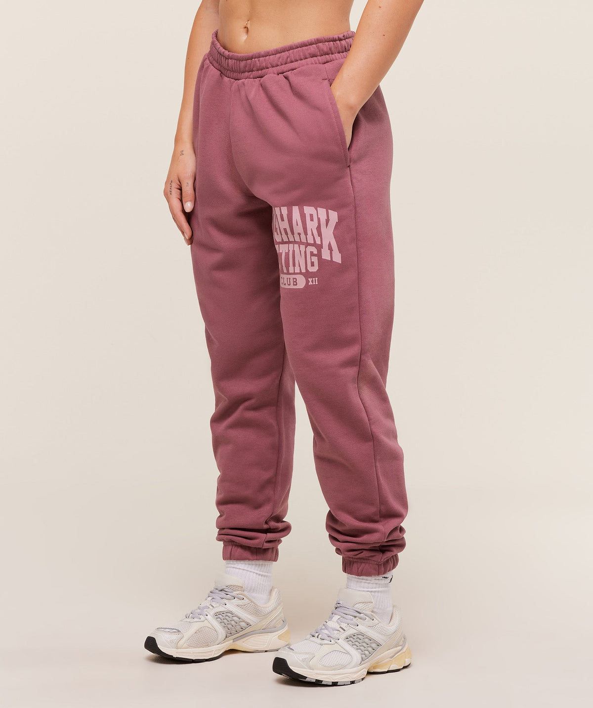 Lifting Club Graphic Joggers - Reset Pink