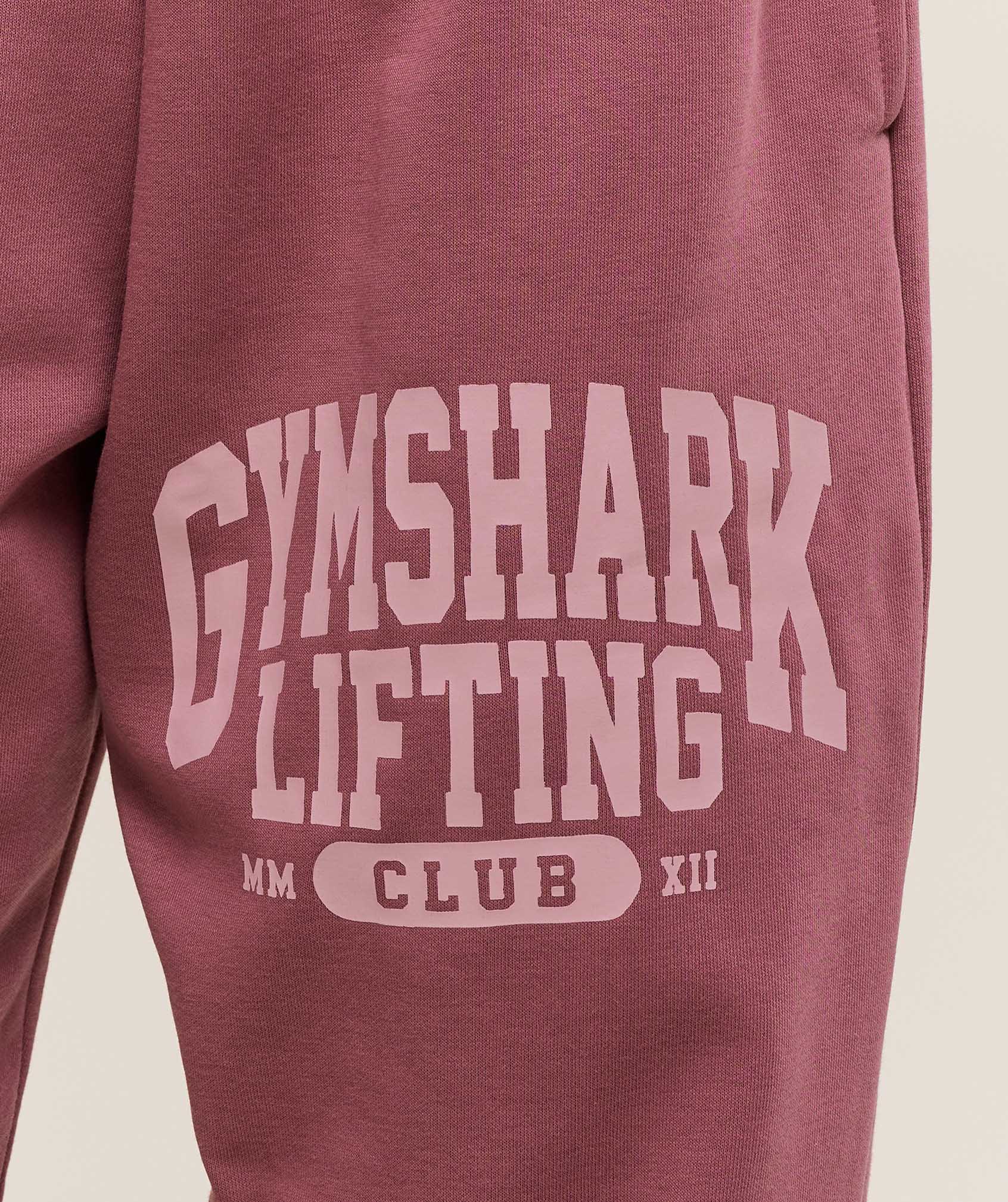 Lifting Club Graphic Joggers - Reset Pink