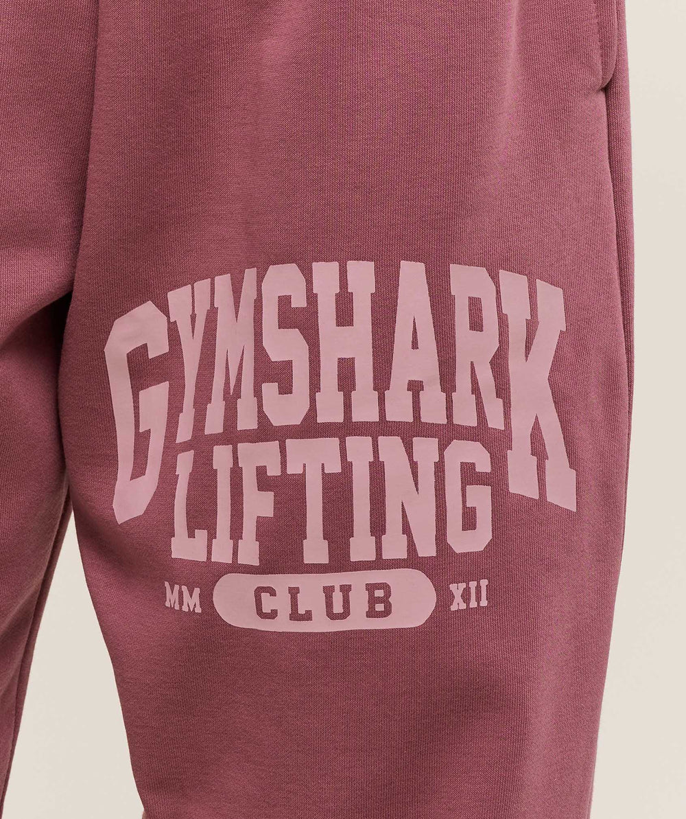 Lifting Club Graphic Joggers - Reset Pink