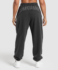 Power Washed Joggers - Black