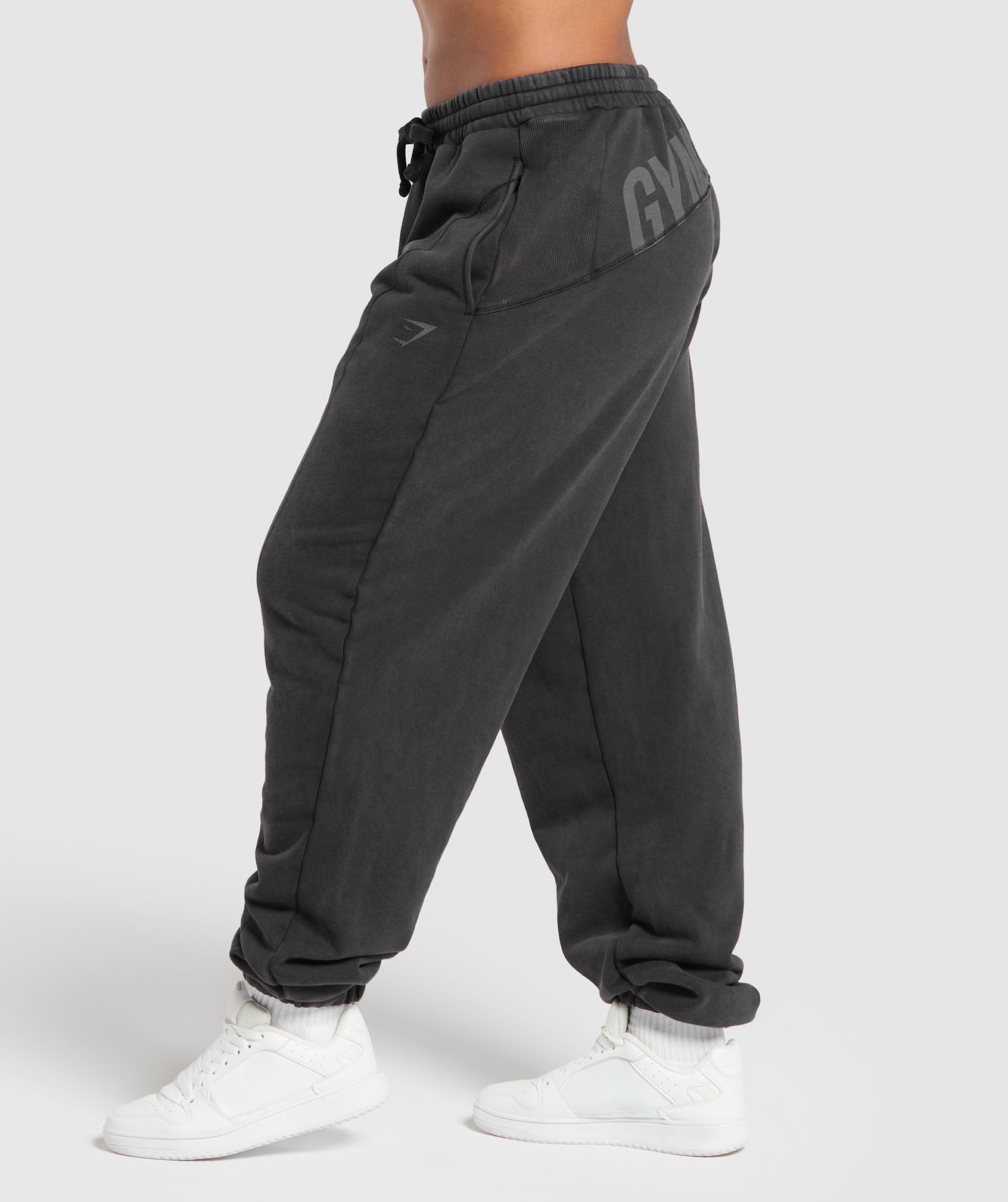 Power Washed Joggers - Black
