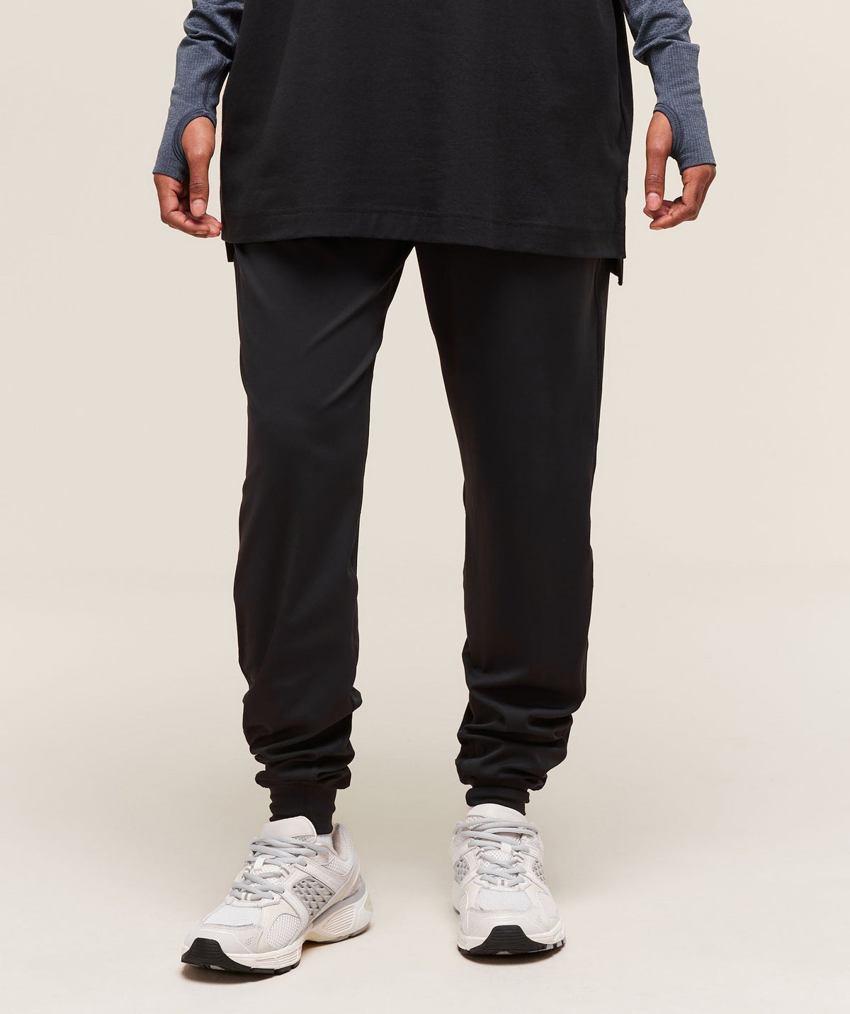 Covered Joggers - Black