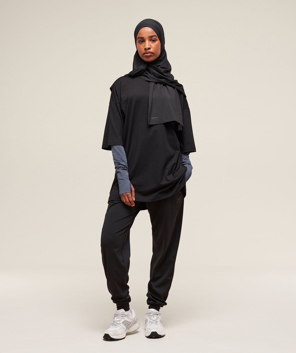 Covered Joggers - Black