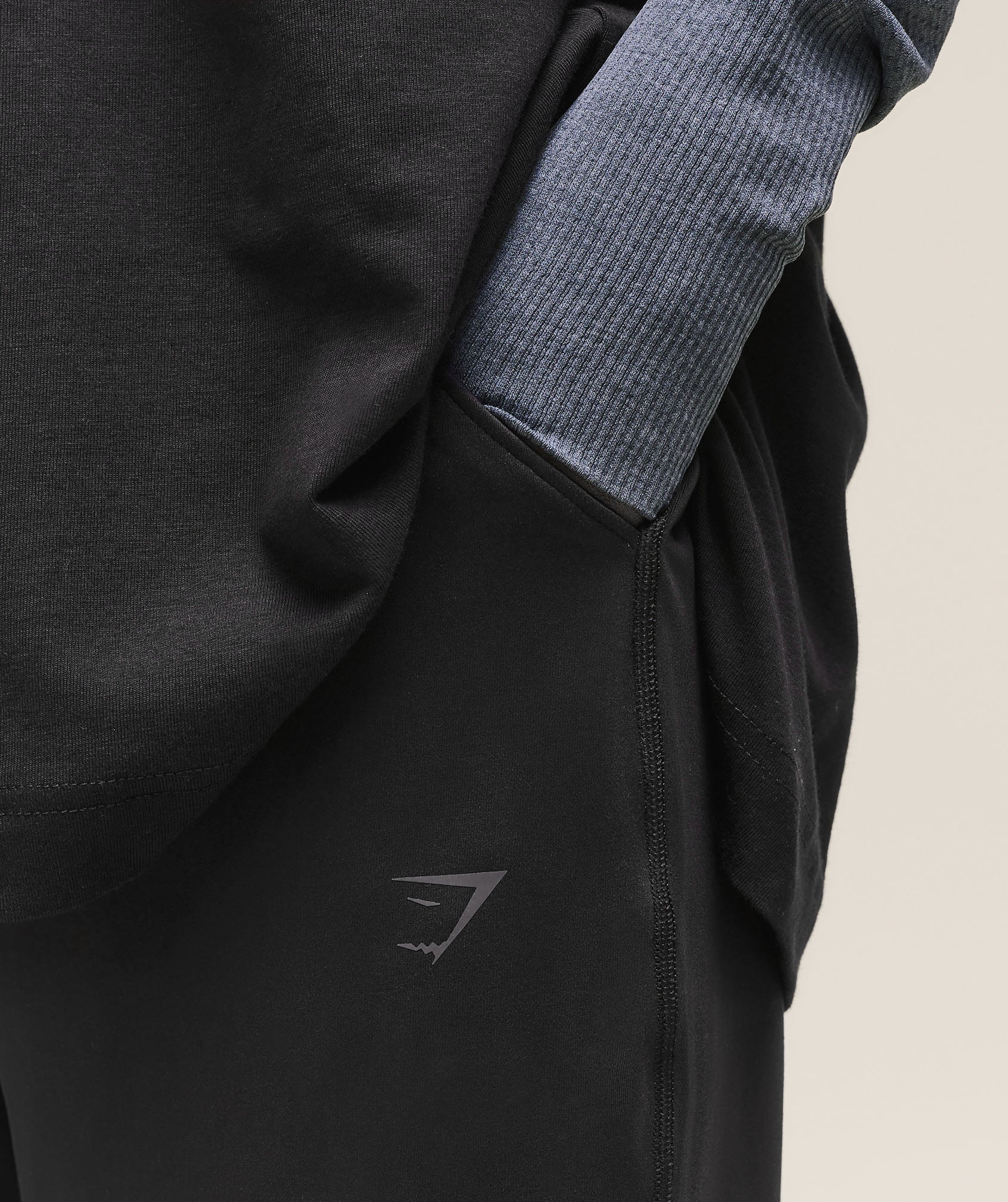 Covered Joggers - Black