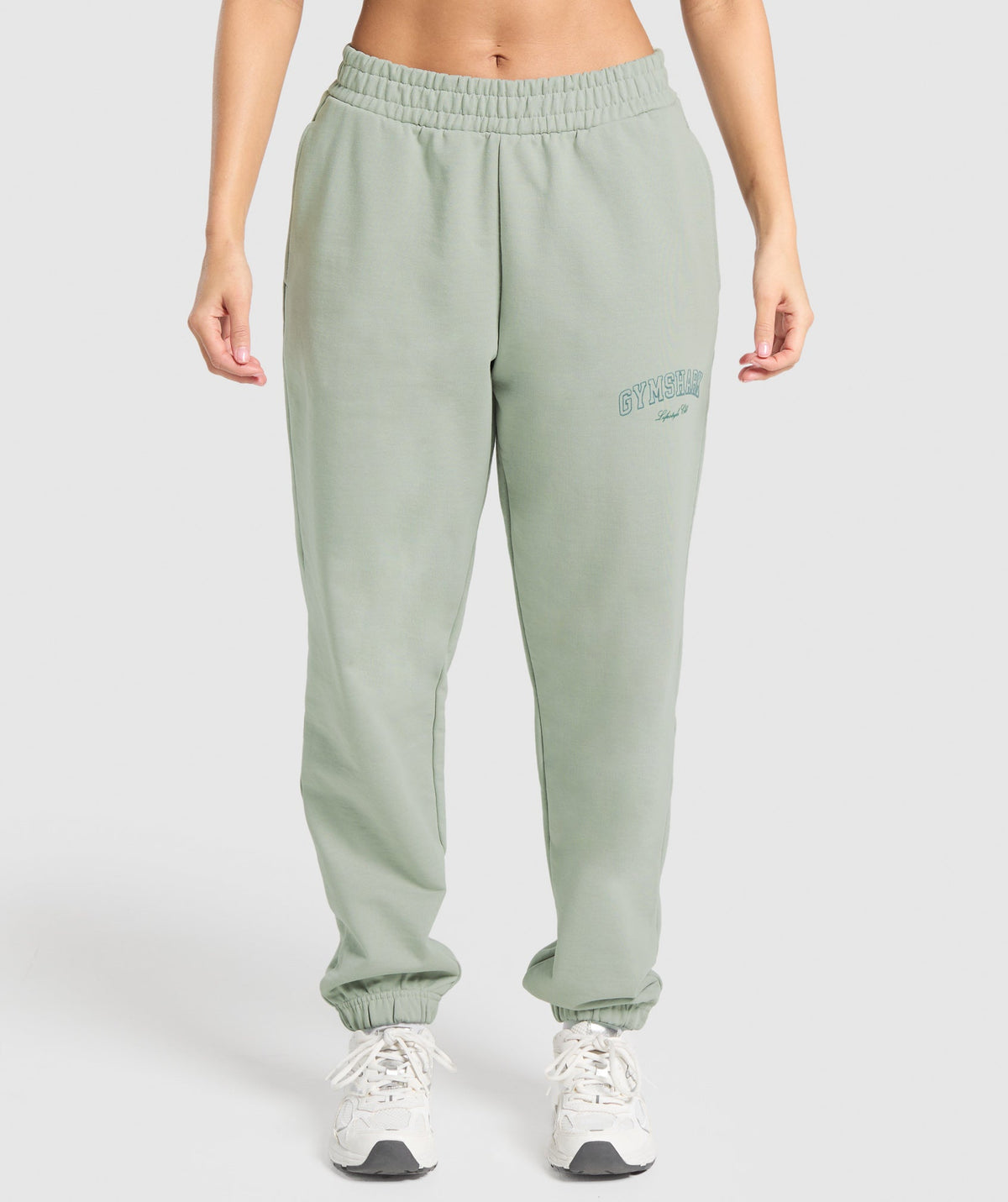 Campus Classics Graphic Joggers - Stone Grey