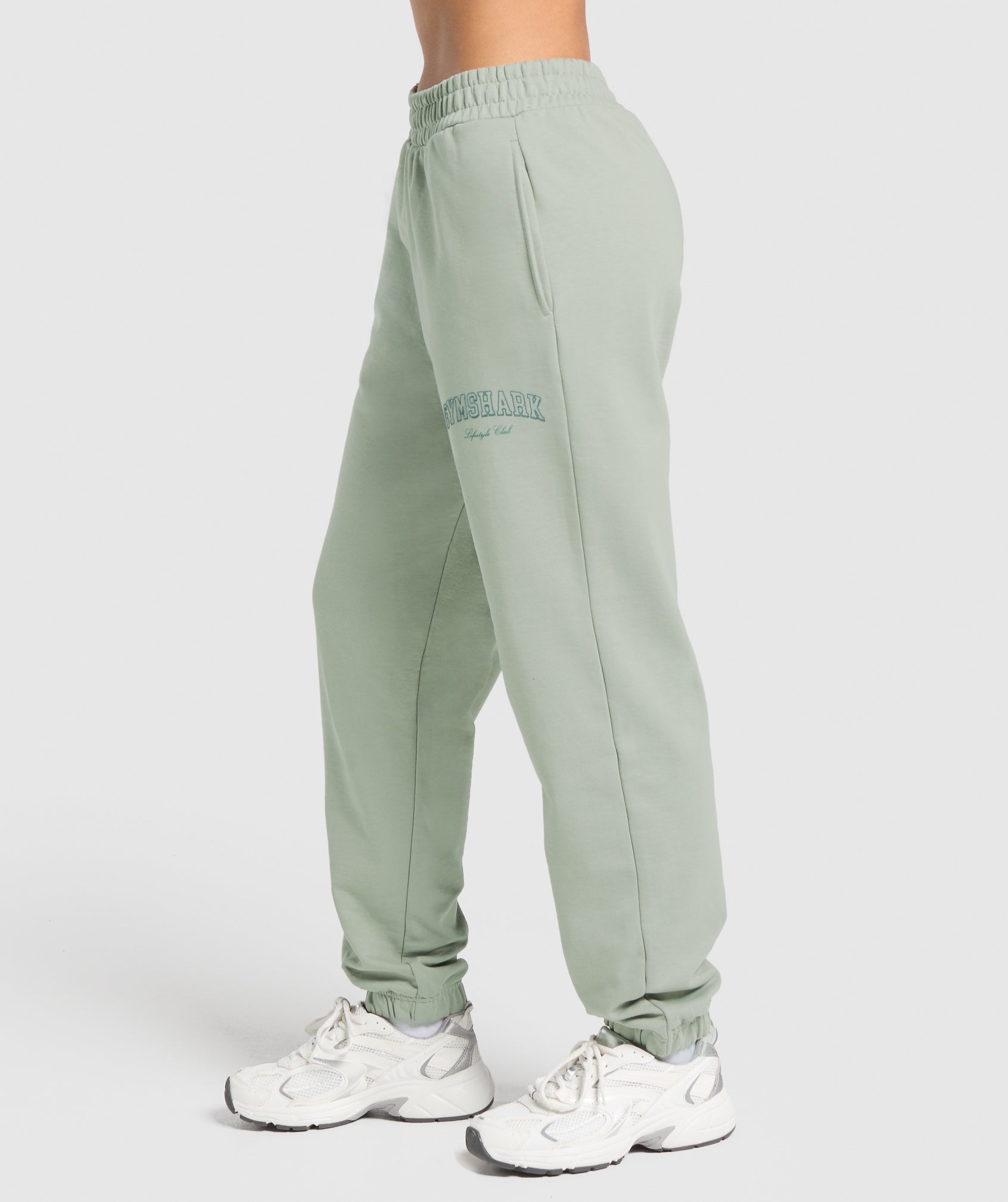 Campus Classics Graphic Joggers - Stone Grey