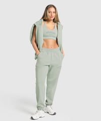 Campus Classics Graphic Joggers - Stone Grey
